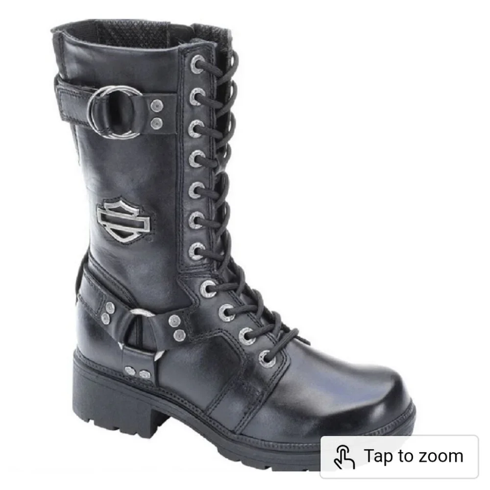 Harley Davidson Eda boots size 9 - Picture 2 of 16